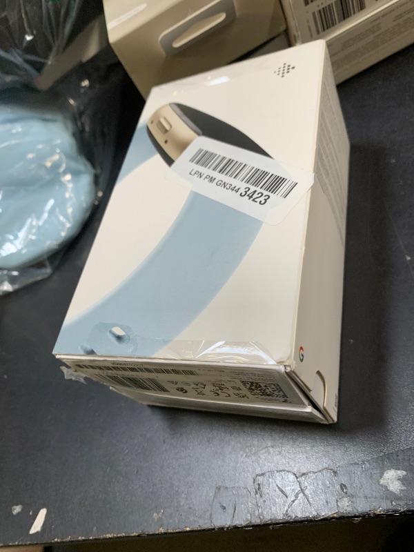Photo 1 of Fitbit Sense 2 Advanced Health and Fitness Smartwatch with Tools to Manage Stress and Sleep, ECG App, SpO2, 24/7 Heart Rate and GPS, Blue Mist/Pale Gold, One Size (S & L Bands Included)