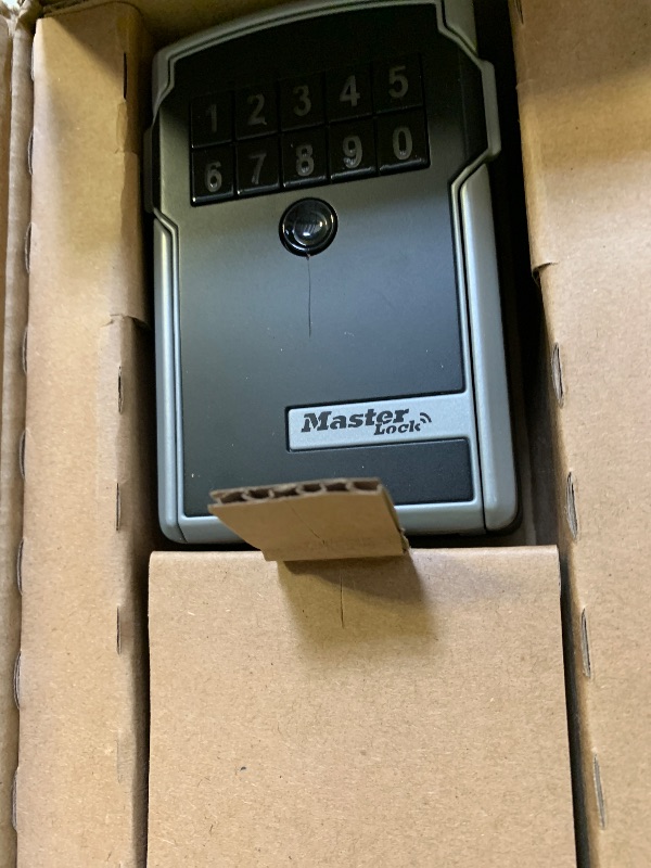 Photo 1 of Master Lock Digital Lock Box for Keys with Code, Electronic Wall Mount Key Safe with Bluetooth Connection to iOS/Android App and Sharable Keypad Codes, 3-1/4 Inches Wide, ?5441EC
