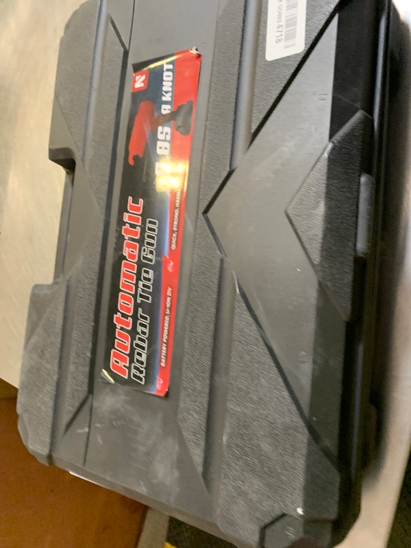 Photo 1 of NEWTRY Cordless Rebar Tying Gun with 2x2000mAh Batteries, Automatic Rebar Tier Tool for 0.3" to 1.33" (7-34mm) Steel Rebar, Portable Electric Rebar Tie Tool