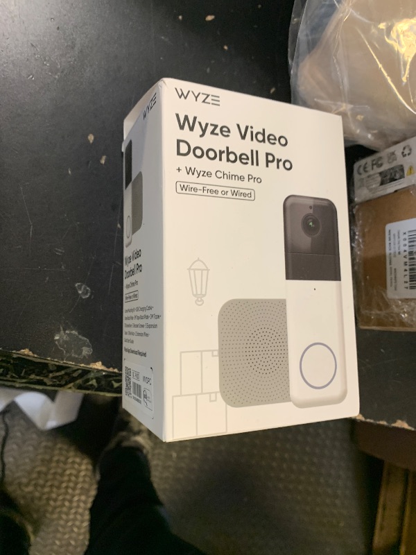 Photo 1 of Wyze Wireless Video Doorbell Pro (Chime Included) with Easy-to-Use Design, 1440 HD Video, 1:1 Head-to-Toe View (1:1 Aspect Ratio), 2-Way Audio, Night Vision