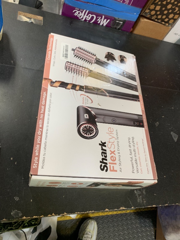 Photo 1 of Shark Hair Dryer | FlexStyle Hair Styling System | Portable & Powerful Blow Dryer Brush | Hair Curler & Volumizer | 6 Styling Tools Included | Best for All Hair Types | Black | HD440BK