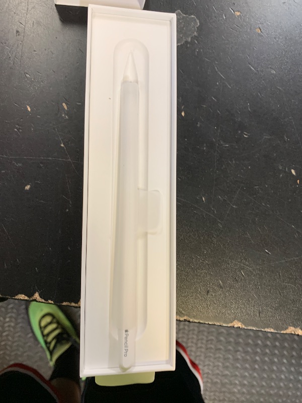 Photo 1 of Apple Pencil Pro: Latest Model - Device Compatibility Check Required - Pixel-Perfect Precision, Tilt and Pressure Sensitivity, Perfect for Note-Taking, Drawing, and Art. Charges and Pairs Magnetically