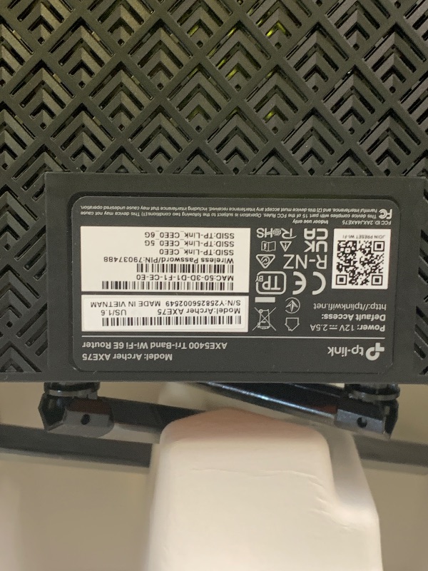 Photo 1 of TP-Link AXE5400 Tri-Band WiFi 6E Router (Archer AXE75), 2025 PCMag Editors' Choice, Gigabit Internet for Gaming & Streaming, New 6GHz Band, 160MHz, OneMesh, Quad-Core CPU, VPN & WPA3 Security