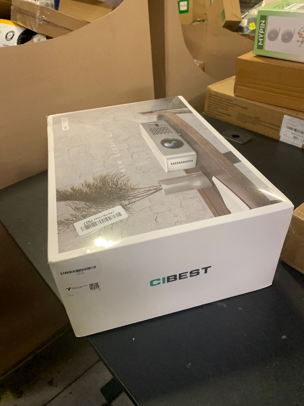 Photo 1 of Google TV Projector 4K Support - CiBest Smart Projector with WiFi 6 and Bluetooth, Outdoor Movie Proyector Full-Sealed Optical Engine 3000 ANSI Home Ceiling Projector with Autofocus, Streaming Apps (factory sealed)