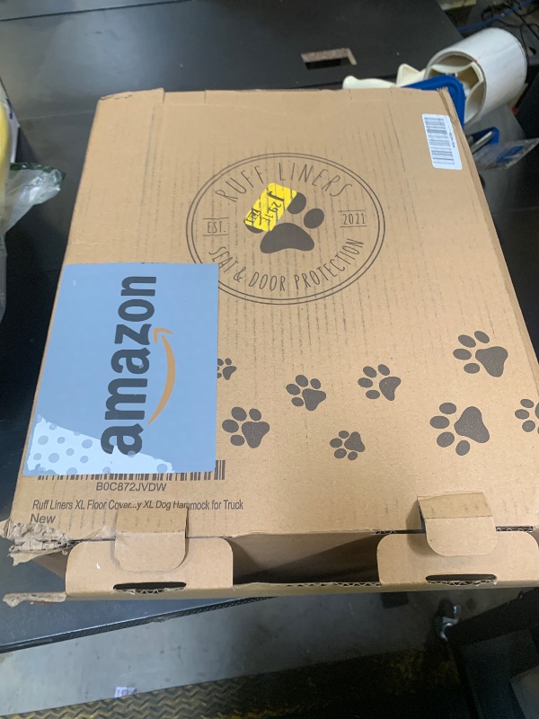 Photo 1 of Ruff Liners XL Floor Cover with Door Protection, Gray – As Seen on Shark Tank – Fits Full?Size Crew Cab Trucks with Fold?Up Seats, Waterproof & Machine Washable – Sturdy XL Dog Hammock for Truck