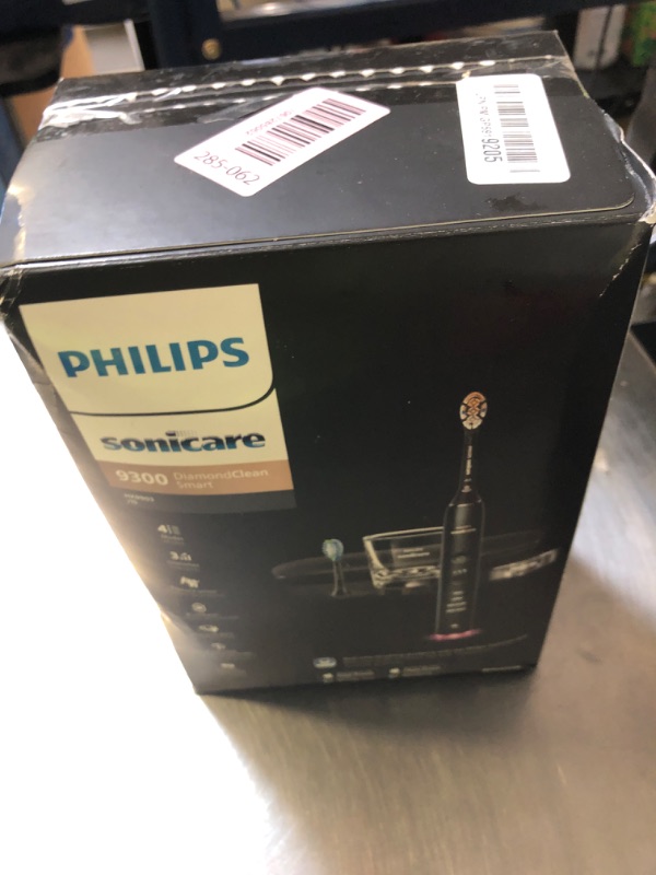 Photo 1 of Philips Sonicare DiamondClean Smart 9300 Electric Toothbrush - Sonic Toothbrush with App, Pressure Sensor, 12 Brushing Settings, Replacement Reminder, Travel Case, Black, Model HX9903/15