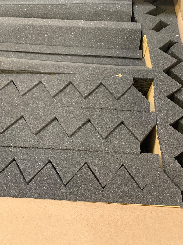 Photo 1 of Acoustic foam 1.1 NRC, foam, 24in, L, 4in thick and grey