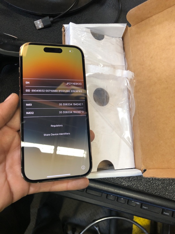 Photo 1 of Apple iPhone 14 Pro, 256GB, Gold - Unlocked (Renewed)