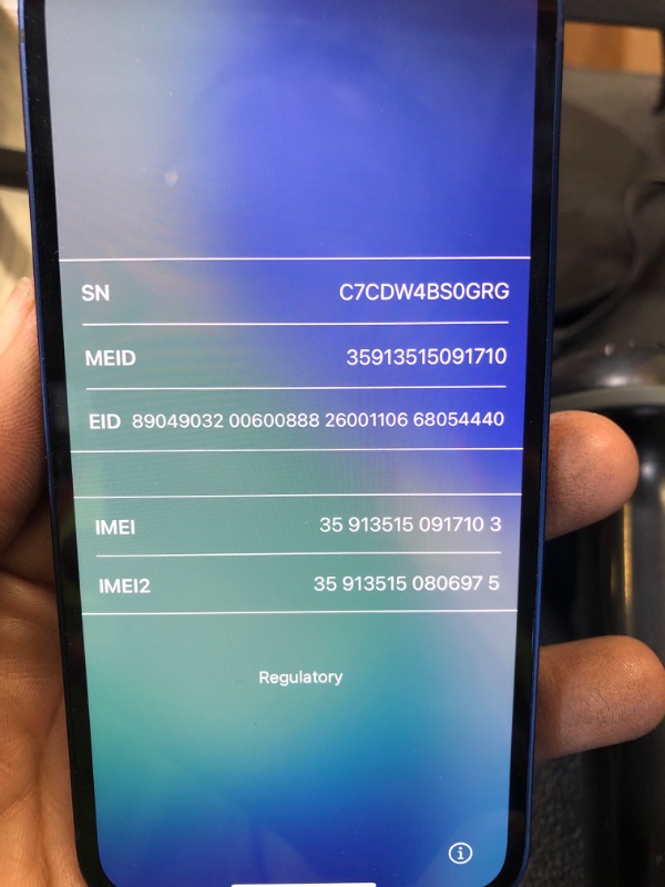 Photo 1 of Apple iPhone 12 Mini, 64GB, Blue - Unlocked (Renewed Premium)