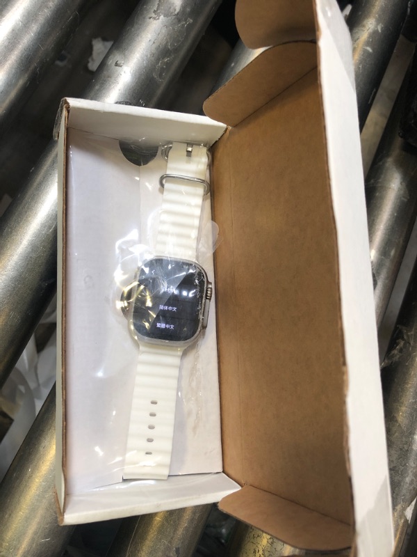 Photo 1 of Apple Watch Ultra 2 [GPS + Cellular, 49mm] - Titanium Case With White Ocean Band, One Size (Renewed)
