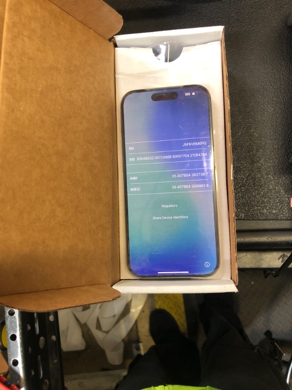 Photo 1 of Apple iPhone 15 Pro, 256GB, Natural Titanium - Unlocked (Renewed)
