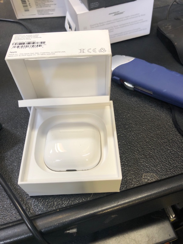 Photo 1 of Apple AirPods 4 Wireless Earbuds, Bluetooth Headphones, with Active Noise Cancellation, Adaptive, Transparency Mode, Personalized Spatial Audio, USB-C Charging Case, Wireless Charging, H2 Chip