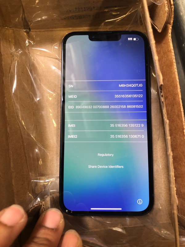 Photo 1 of Apple iPhone 13, 128GB, Midnight - Unlocked (Renewed)