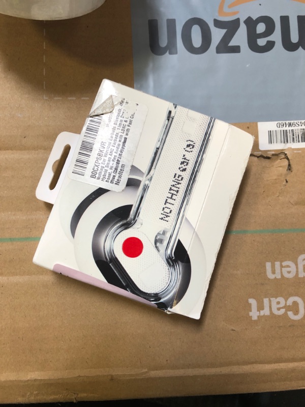 Photo 1 of Nothing Ear (a) Wireless Earbuds, 45dB Hybrid Noise Cancelling Earbuds, Hi-Res Audio, Advanced Equaliser, Dual Connect, 6 Mics, 42.5H Playtime Ear Buds Wireless Bluetooth, White