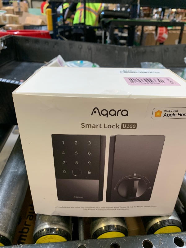 Photo 1 of Aqara Smart Lock U100, Fingerprint Keyless Entry Door Lock with Apple Home Key, Touchscreen Keypad, Bluetooth Electronic Deadbolt, IP65 Weatherproof, Supports Apple HomeKit, Alexa, Google, IFTTT, Gray