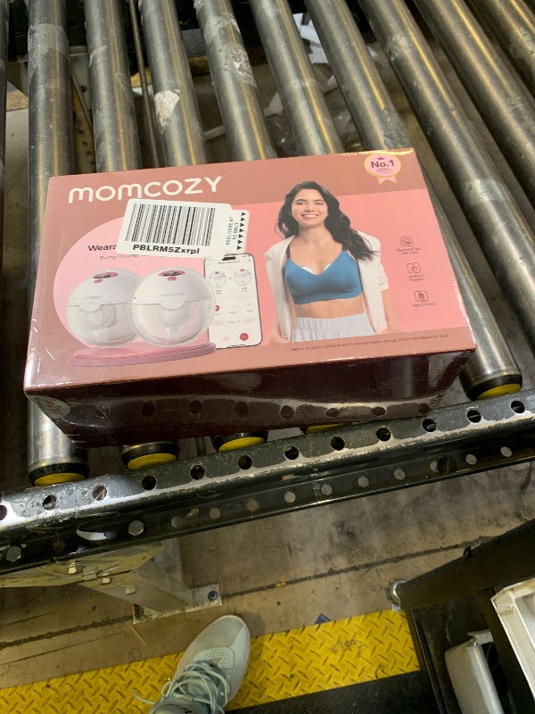 Photo 1 of Momcozy M5 Smart APP Controlled Wearable Breast Pump, Hands-Free Wireless Electric Pump, 3 Modes 9 Suction Levels, BPA-Free, Portable Lightweight, 24mm Flange, 2-Pack Cozy Red