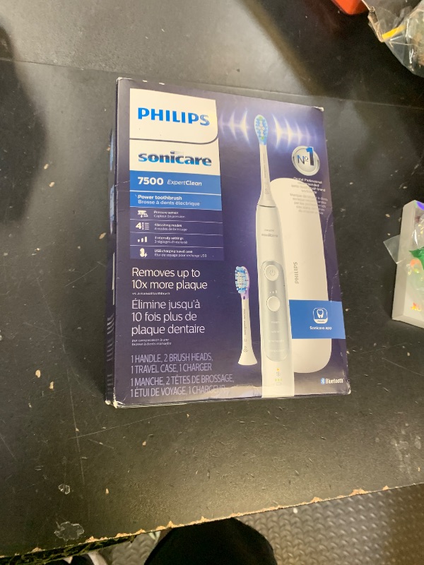 Photo 1 of Philips Sonicare ExpertClean 7500 White, Rechargeable Electric Power Toothbrush, HX9690/06