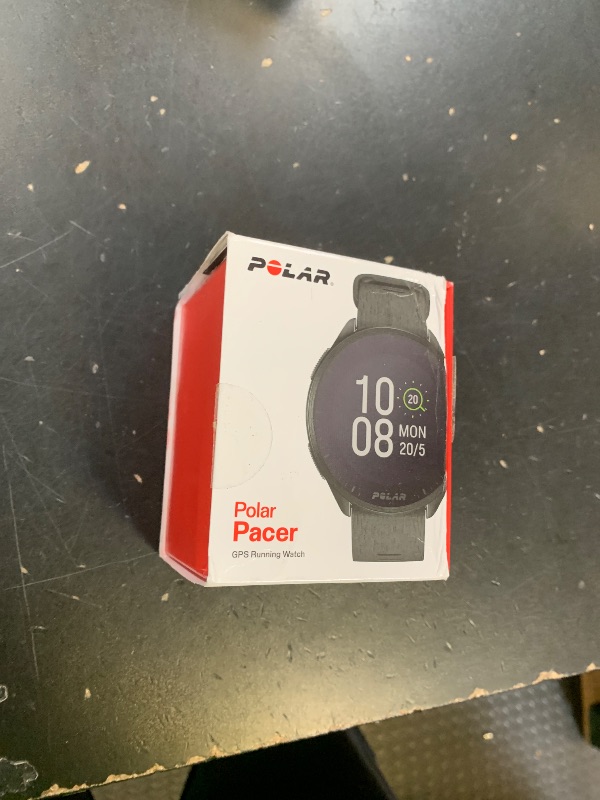 Photo 1 of POLAR Pacer Ultra-Light GPS Fitness Tracker Smartwatch for Runners; S-L, for Men or Women, Black