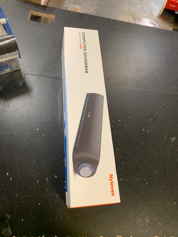 Photo 1 of Computer Speakers, Hi-Fi Sound Quality Computer Sound Bar, Bluetooth 5.0 & 3.5mm Wired PC Speakers with 4 Dynamic Lighting Modes, USB Powered Speakers for PC, Desktop, Laptops, Phones, Monitors, Xbox