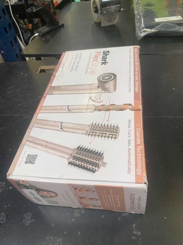 Photo 1 of Shark FlexStyle Air Styling & Drying System, Powerful Hair Dryer Brush & Multi-Styler with Auto-Wrap Curlers, Paddle Brush, Oval Brush, Concentrator Attachment, Stone, HD430