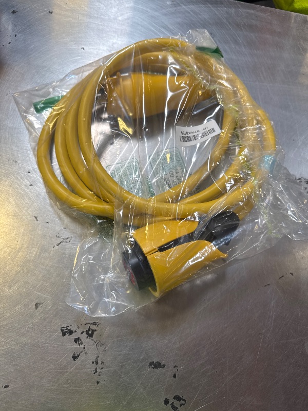 View 2 of Marinco CS30-12 EEL Cordset, 30A 125V, 12', Yellow