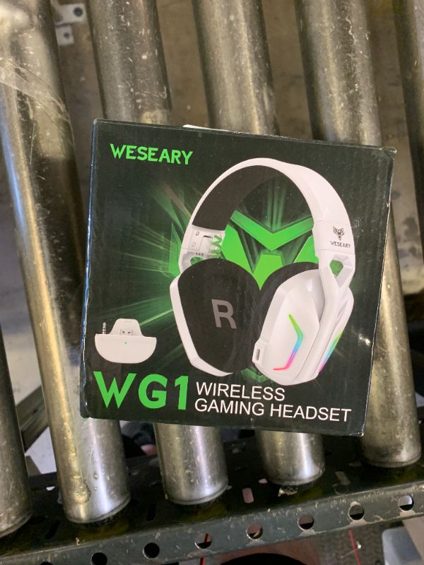 Photo 1 of WESEARY Wireless Gaming Headset for Xbox Series X|S, 2.4GHz Ultra-Low Latency Headset with Noise Cancelling Mic for PC, PS5, PS4, Switch, Mac, 3D Surround Sound, Bluetooth 5.4, 50H Battery