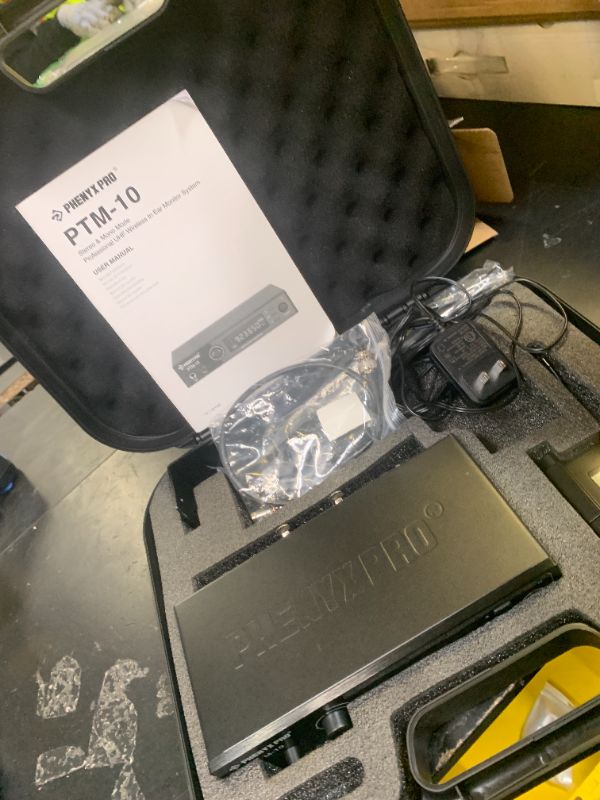 Photo 1 of Phenyx Pro UHF Stereo Wireless in Ear Monitor System, Wireless IEM, 900MHz Band Selectable Frequency, Rack Mountable, 160 ft. Operation, Suitable for Stage, Studio, Exhibit, Lecture, Speech (PTM-10)