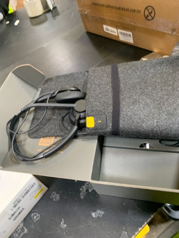 Photo 1 of Jabra Evolve2 50 Stereo Wired Headset - Charging Stand, AirComfort Technology - Works with UC Platforms Such as Zoom & Google Meet - Black