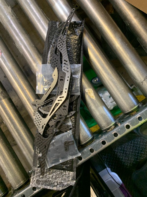 Photo 1 of RC Chassis Kit Frame Girder LCG Carbon Fiber for 1/10 RC Rock Crawle, Gen3 Carbon Fiber LCG Chassis Rails Kit, Lightweight Thickened Cheater Rigs Frame Rails for 1/10 RC Rock Crawler Axial SCX10