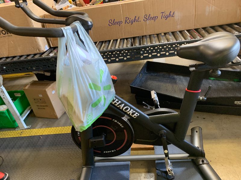 Photo 1 of Exercise Bike, CHAOKE Quiet Adjustable Magnetic Resistance Stationary Bike for Home Cardio with App Compatible, 350LB Weight Capacity Indoor Cycling Bike with Comfortable Seat & Digital Display