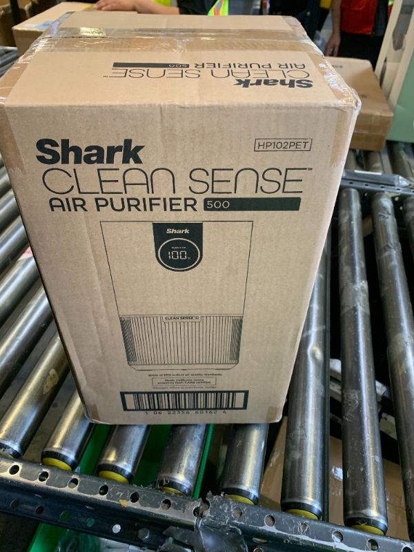 Photo 1 of Shark Air Purifier for Home, Clean Sense, for Bedroom, Nursery, Home Office, Dorm, HEPA-Exceeding Filter, Captures Pollutants, Pet Dander, Dust, Odor, Smoke, and More, HP102PET, White