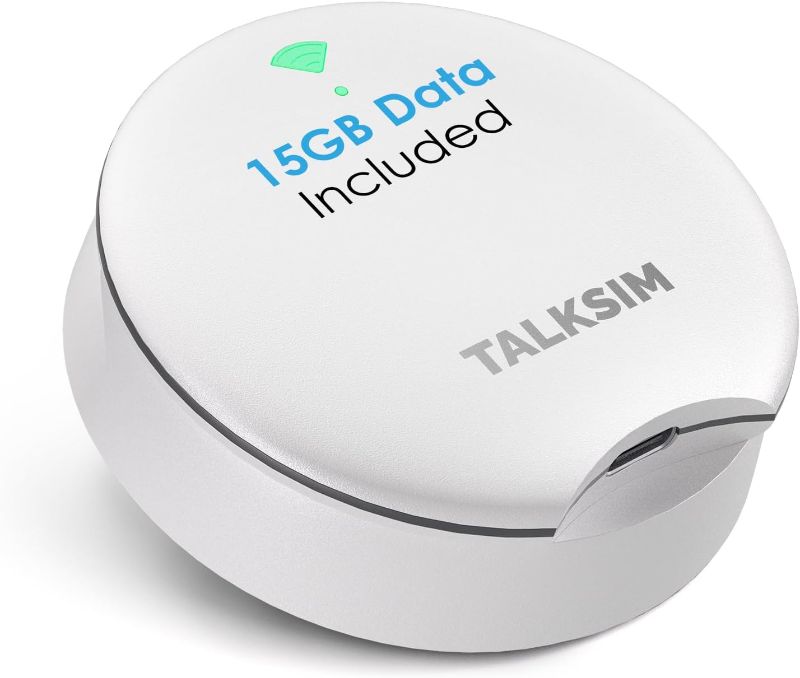 Photo 1 of UFO Mobile Hotspot with 15GB Data, Portable Pocket WiFi 6 & 4G LTE Hotspot MiFi Device, Support AT&T, T-Mobile, Verizon |10 Connected Devices, USA Coverage, No Contract (White, 15GB)