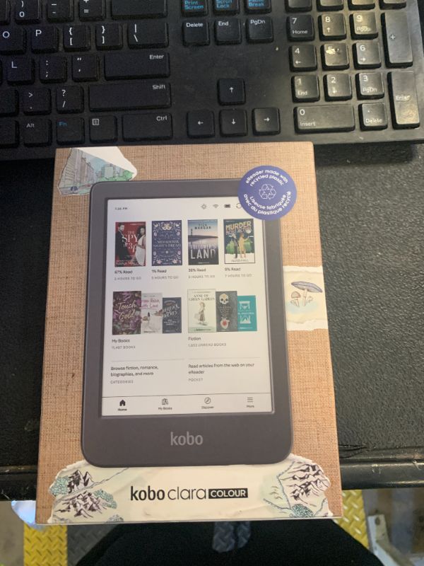Photo 1 of Kobo Clara Colour | Colour eReader | 6” Glare-Free Colour E Ink Kaleido™ 3 Display | Dark Mode Option | Waterproof | Audiobooks | 16GB of Storage | Black