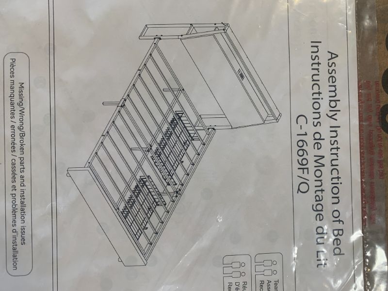 Photo 1 of queen bed frame with storage underneath