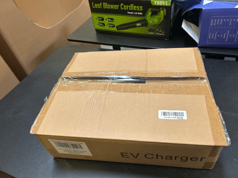Photo 1 of Level 2 EV Charger, 50 Amp, 240V, NEMA 14-50P Plug, 25FT Portable Electric Vehicle Charger for SAE J1772 Cars, Adjustable Current & Delay Timer, Fast Charging and Convenient for Home Use and Road Trip