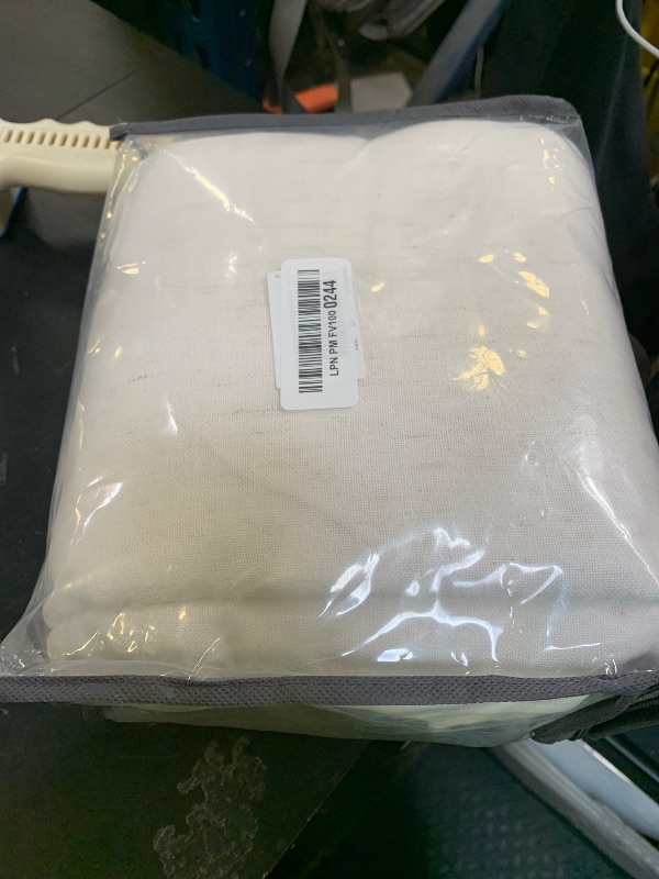 Photo 1 of 108 Inch Linen Cotton Semi Sheer Curtains, 9FT Floor to Ceiling, Lightweight Rod Pocket Back Tab Drapes for Living Room Bedroom, 2 Panels Set, 50'' W x 108'' L, Natural