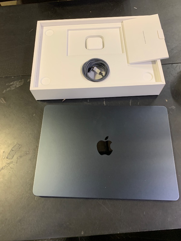 Photo 1 of Apple 2026 MacBook Air 13-inch Laptop with M5 chip: Built for AI, 13.6-inch Liquid Retina Display, 16GB Unified Memory, 512GB SSD, 12MP Center Stage Camera, Touch ID, Wi-Fi 7; Midnight