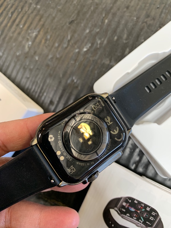Photo 1 of Smart Watch, 2.01" AMOLED Curved Touchscreen Fitness Watch for Men Women, IP68 Waterproof, 24/7 Heart Rate/Sleep Monitor, Fitness Tracker with Pedometer, 120+ Sports Modes, Smartwatch for Android iOS