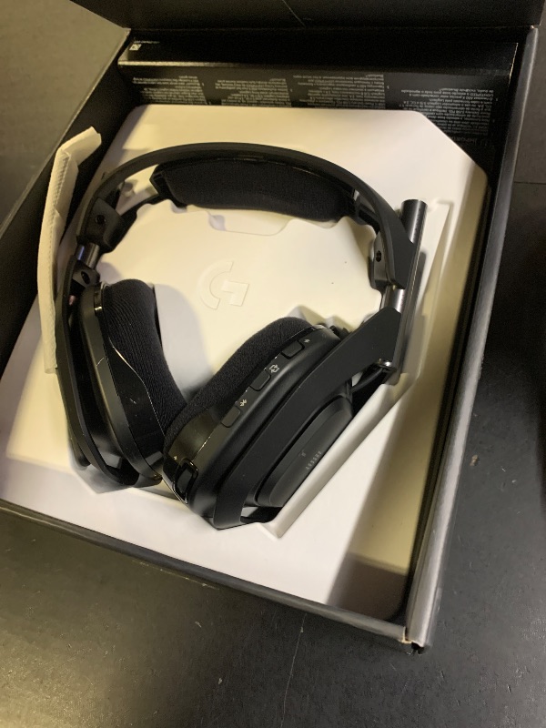 Photo 1 of Logitech G Astro A50 X Multi-Platform Wireless Gaming Headset + Base Station for PS5/Xbox/PC: PLAYSYNC Video & Audio Switcher, HDMI 2.1 4K 120Hz VRR, <24bit/48kHz, 24hr Battery, 2.4GHz & BT - Black