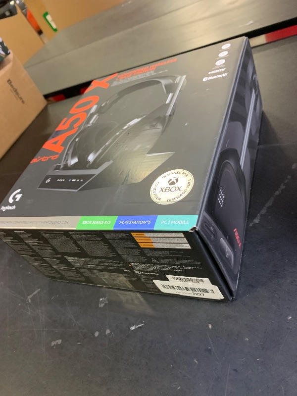 Photo 1 of Logitech G Astro A50 X Multi-Platform Wireless Gaming Headset + Base Station for PS5/Xbox/PC: PLAYSYNC Video & Audio Switcher, HDMI 2.1 4K 120Hz VRR, <24bit/48kHz, 24hr Battery, 2.4GHz & BT - Black