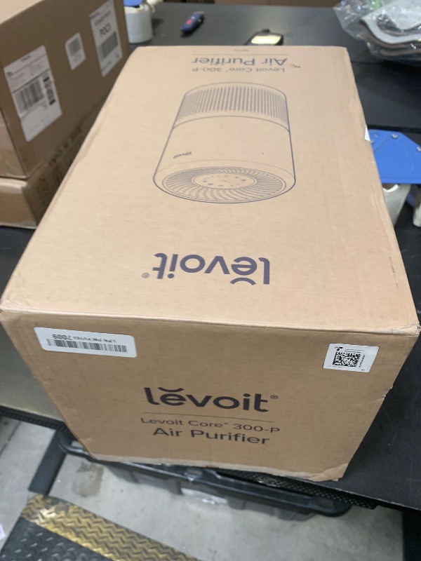 Photo 1 of Levoit - Core300-P Air Purifier – HEPA 3-in-1 Filter, 1073 ft² Coverage, Pet Hair &amp; Allergy, Sleep Mode, White