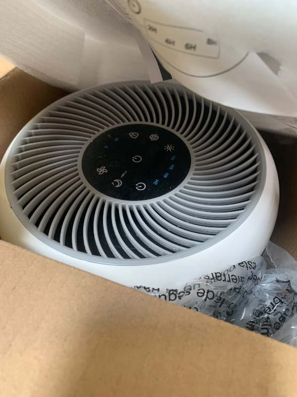 Photo 1 of Levoit - Core300-P Air Purifier – HEPA 3-in-1 Filter, 1073 ft² Coverage, Pet Hair &amp; Allergy, Sleep Mode, White