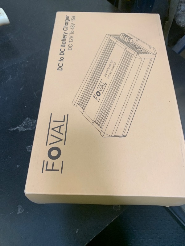 Photo 1 of FOVAL 12V to 48V DC to DC Charger, 800W Ultra-Fast Battery Charger for LiFePO4, Lead-Acid, AGM, Gel, and Lithium - Multi-Stage Charging for RVs, CVS, Trailers, Boats and Trucks