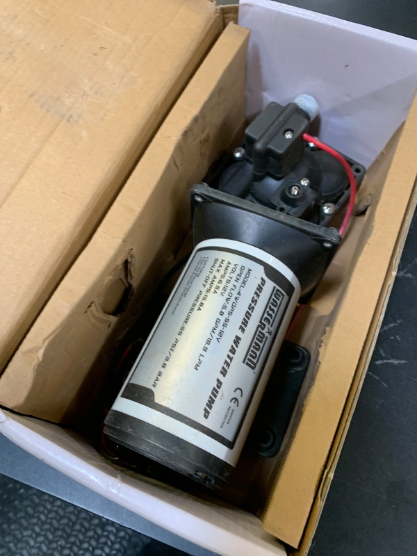 Photo 1 of WASSERMANN RV Water Pump 12V DC, Self Priming Diaphragm 5.0 GPM 55 PSI, Water Pressure Pump with Pressure Switch, for RV Marine Yacht Lawn Garden