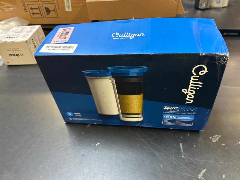 Photo 1 of Culligan with ZeroWater Technology Replacement Filter 3-Pack, 5-Stage Advanced Water Filter – IAPMO Certified to Reduce Lead, Total PFAS (Forever Chemicals), Mercury, Fluoride, and Chlorine