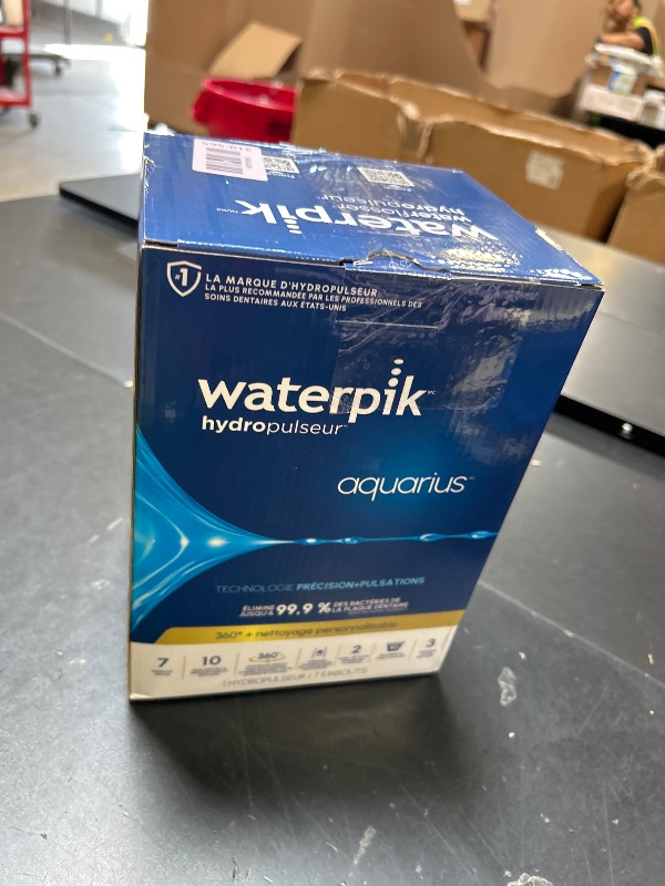 Photo 1 of Waterpik Aquarius Water Flosser For Teeth Cleaning, Gums, Braces, Dental Care, Electric Power With 10 Settings, 7 Tips For Multiple Users And Needs, ADA Accepted, White WP-660, Packaging May Vary