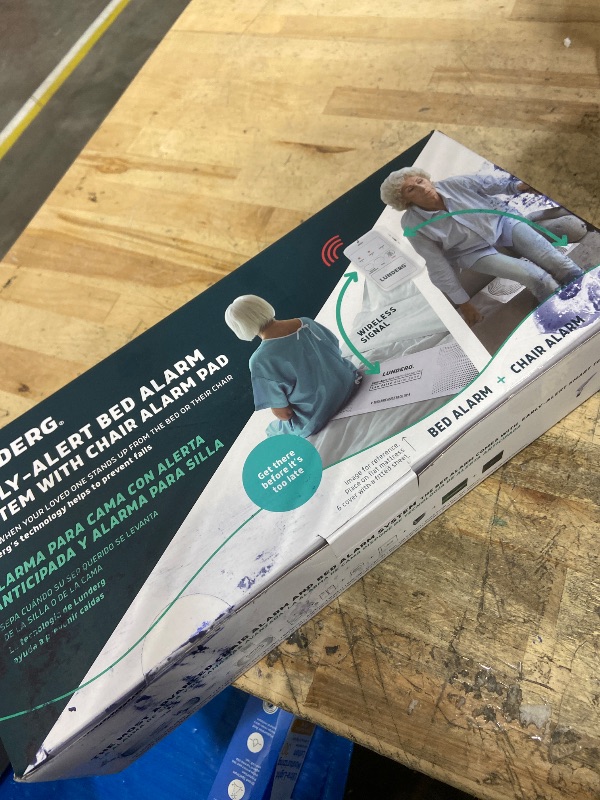 Photo 1 of **FACTORY SEALED** Lunderg Bed Alarm for Elderly Adults & Chair Alarm Set - Wireless Early-Alert Sensor Pad, Chair Pad & Pager - Bed Alarms and Fall Prevention for Elderly and Dementia Patients - Full Caregiver Set