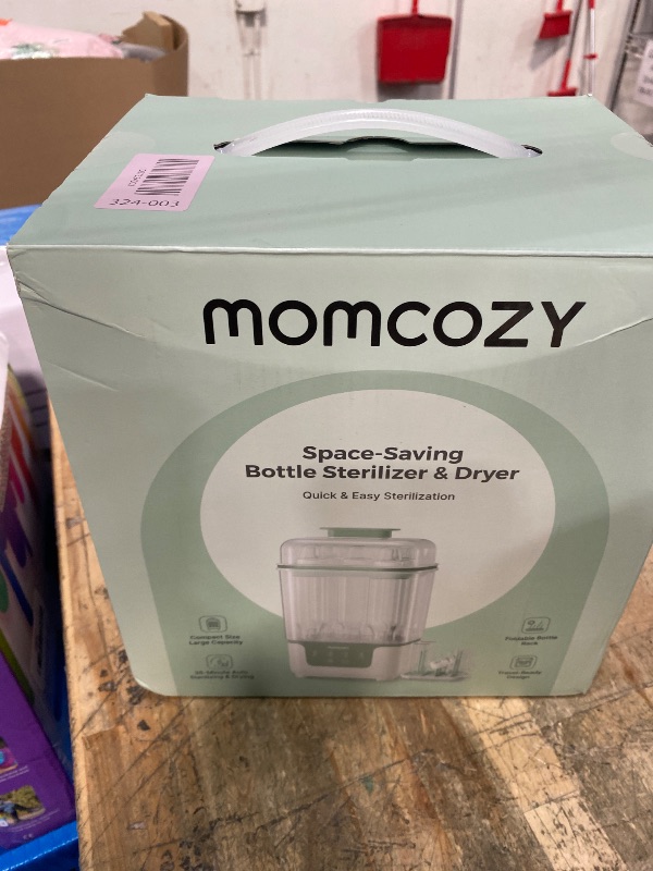 Photo 1 of **FACTORY SEALED** Momcozy Bottle Sterilizer and Dryer, Modular Nesting Space Saving Design, 6 Bottles Capacity, 4 in 1 Compact Sterilizer for Baby Bottles, Breast Pump Parts & Newborn Essentials, Drying Rack Included