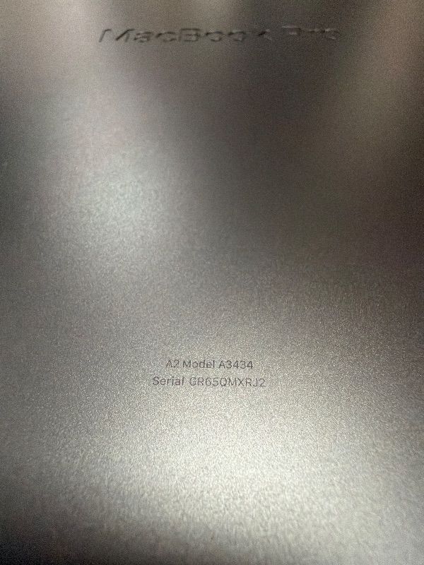 Photo 1 of **** CHECK COMMENTS**** MacBook Pro (14-inch, M5)  Space Black Model A3434 serail # gr65qmxrj2