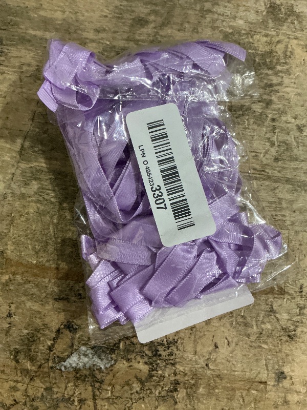 Photo 1 of  Bow Cake Toppers Purple Ribbons Bows for Cake Bow Cupcake Toppers Purple Bow Birthday Decorations for Baby Shower Birthday Wedding Party Supplies